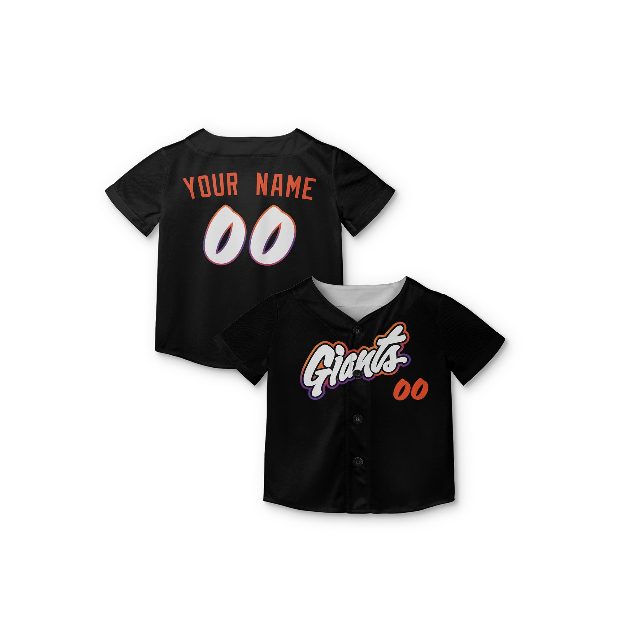 Personalized San Francisco Fan Black Baseball Jersey – Giants Printed City Style Custom Name & Number