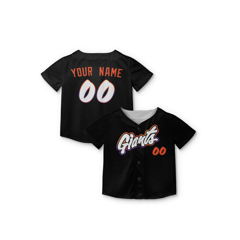 Personalized San Francisco Fan Black Baseball Jersey – Giants Printed City Style Custom Name & Number