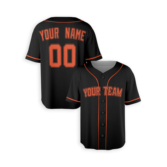 Personalized San Francisco Fan Black Baseball Jersey – Home Style Custom Name & Number