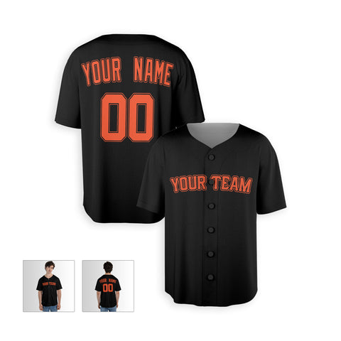 Personalized San Francisco Fan Black Baseball Jersey – Home Style Custom Name & Number