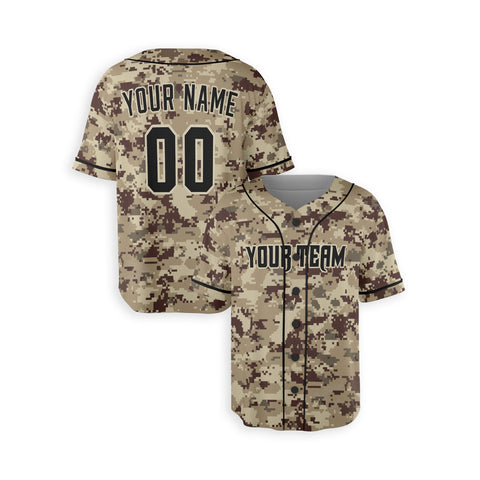 Personalized Phoenix Fan Camo Baseball Jersey – Camouflage Style Custom Name & Number