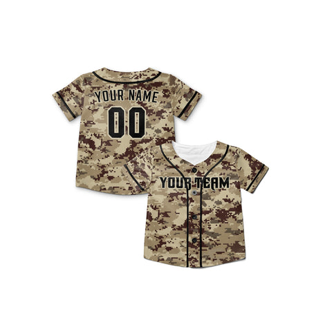 Personalized Phoenix Fan Camo Baseball Jersey – Camouflage Style Custom Name & Number