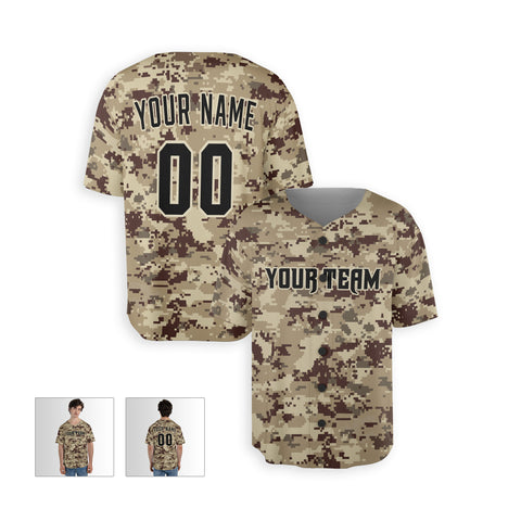 Personalized Phoenix Fan Camo Baseball Jersey – Camouflage Style Custom Name & Number