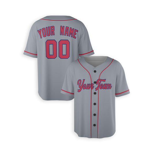 Personalized St. Louis Fan Gray Baseball Jersey – Away Style Custom Name & Number