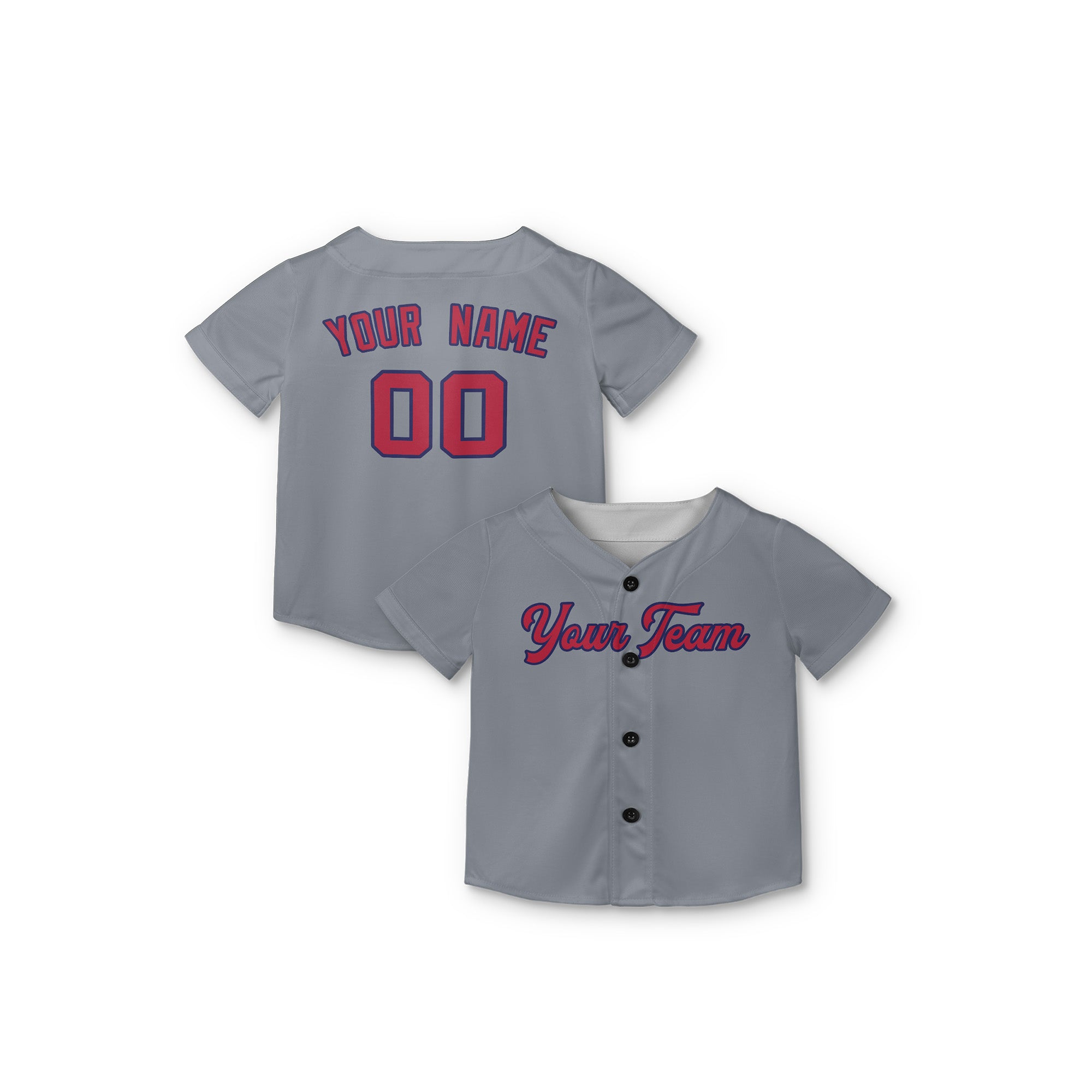 Personalized St. Louis Fan Gray Baseball Jersey – Away Style Custom Name & Number