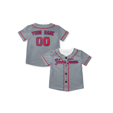Personalized St. Louis Fan Gray Baseball Jersey – Away Style Custom Name & Number