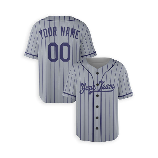 Personalized Los Angeles Fan Gray Baseball Jersey – Road Pinstripe Custom Name & Number