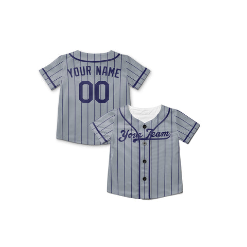 Personalized Los Angeles Fan Gray Baseball Jersey – Road Pinstripe Custom Name & Number