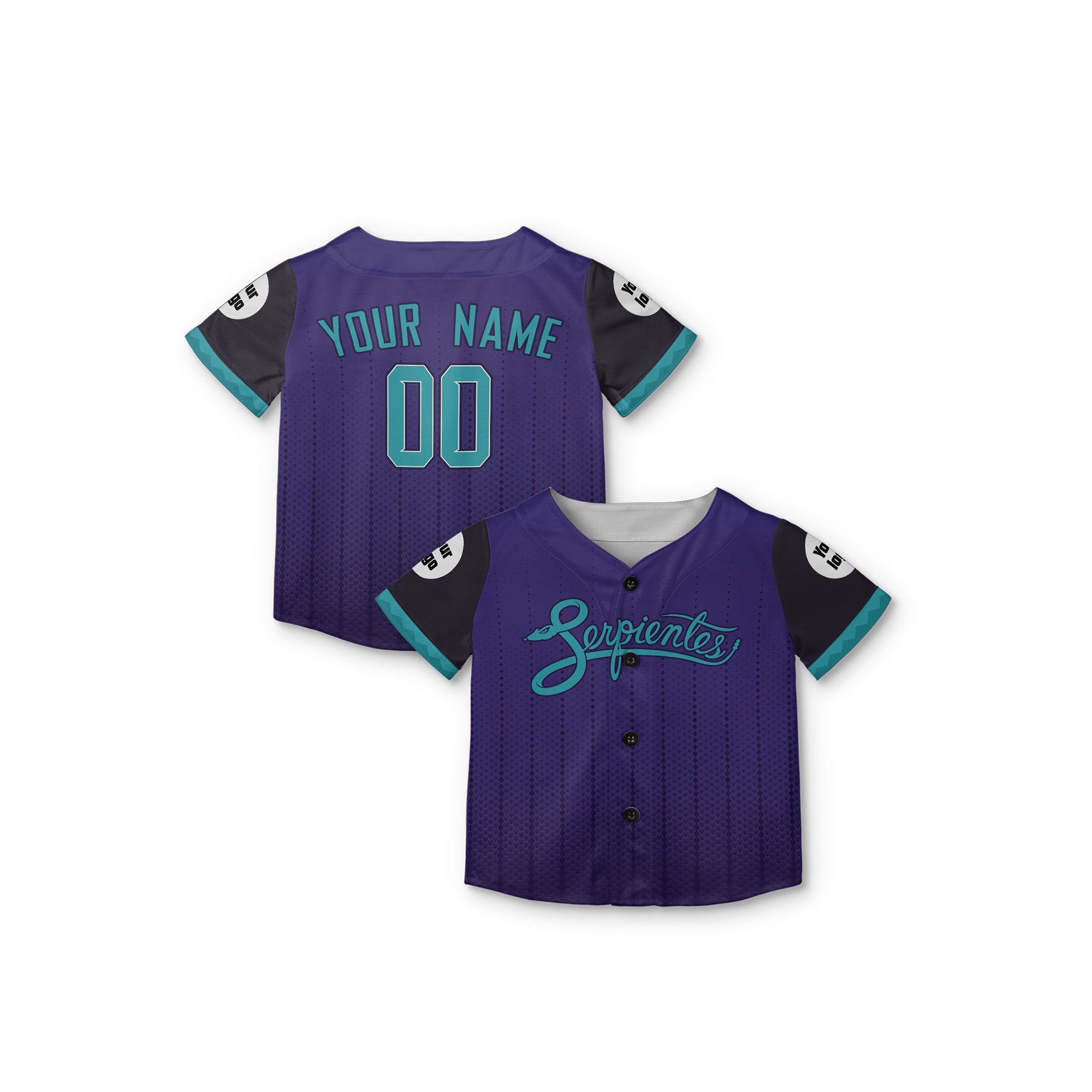 Personalized Phoenix Fan Purple Baseball Jersey – City Style Serpientes Printed Custom Name & Number