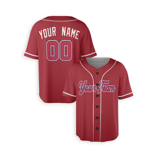 Personalized St. Louis Fan Red Baseball Jersey – Alternate Style Custom Name & Number