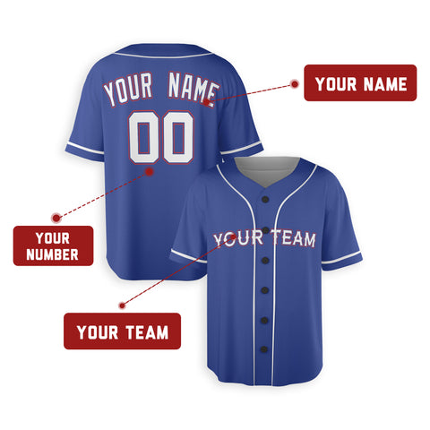 Personalized Texas Arlington Fan Royal Baseball Jersey – Alternate Style Custom Name & Number