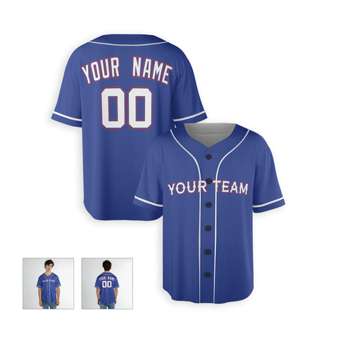 Personalized Texas Arlington Fan Royal Baseball Jersey – Alternate Style Custom Name & Number