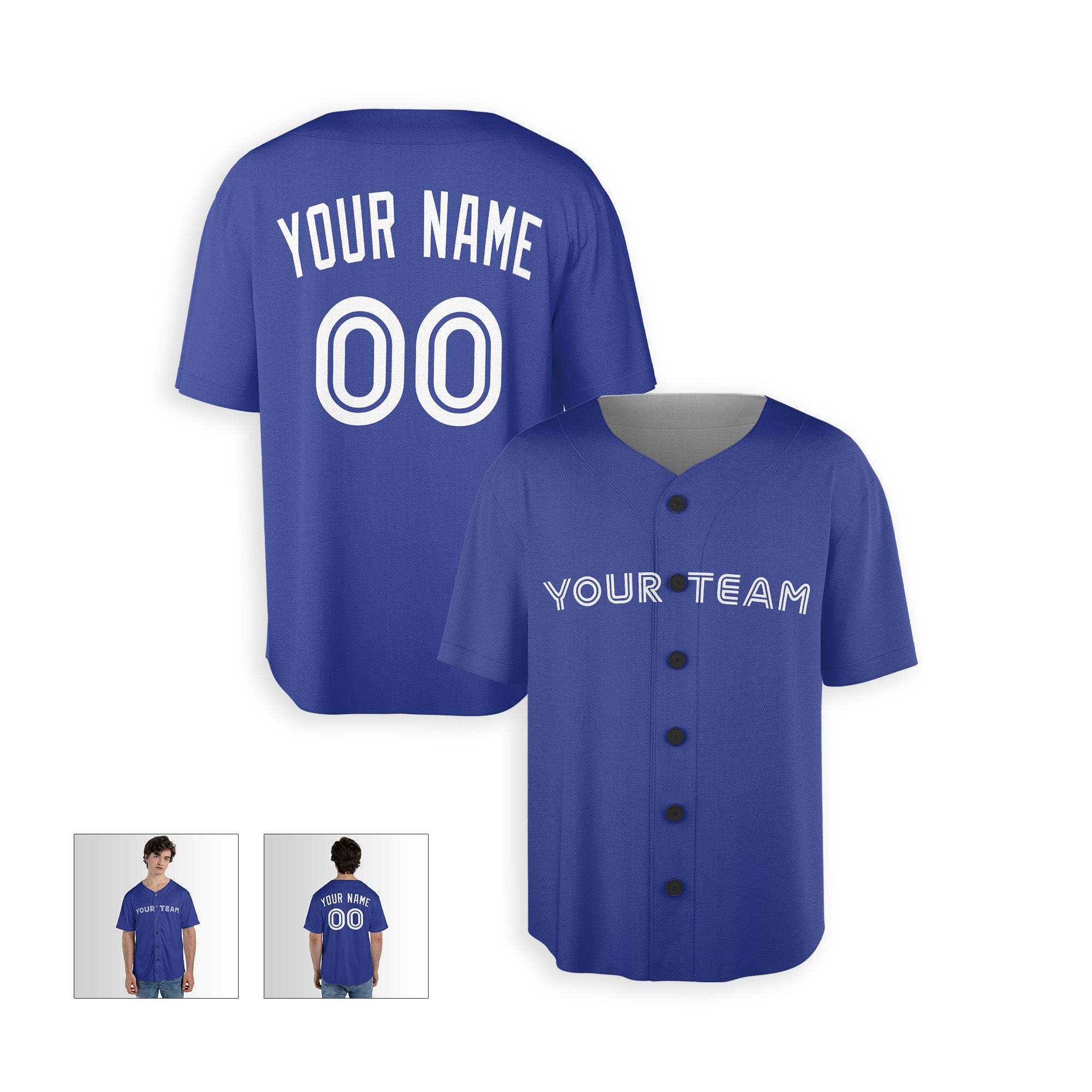 Personalized Toronto Fan Royal Baseball Jersey – Alternate Style Custom Name & Number