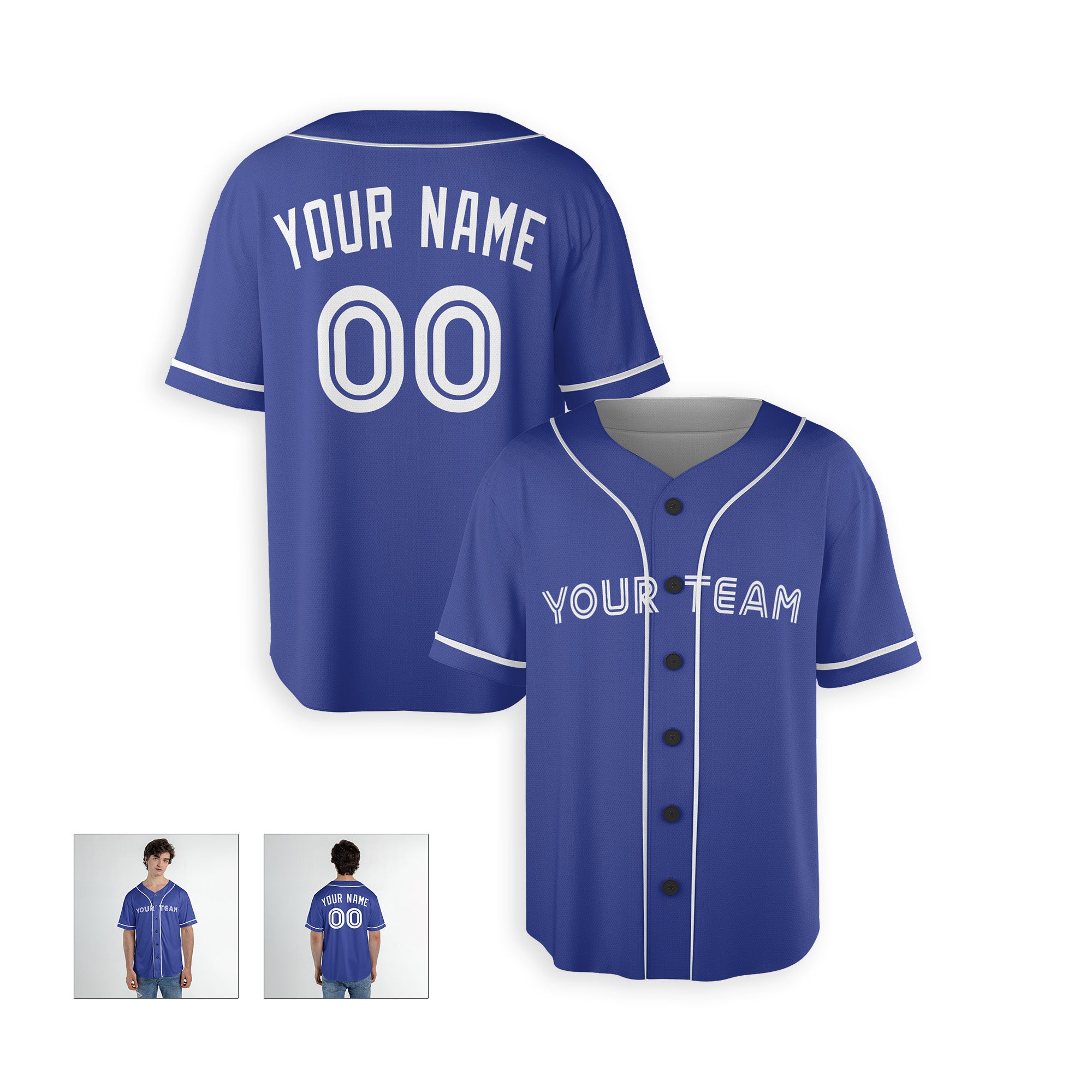 Personalized Toronto Fan Royal Baseball Jersey – Alternate Style Custom Name & Number