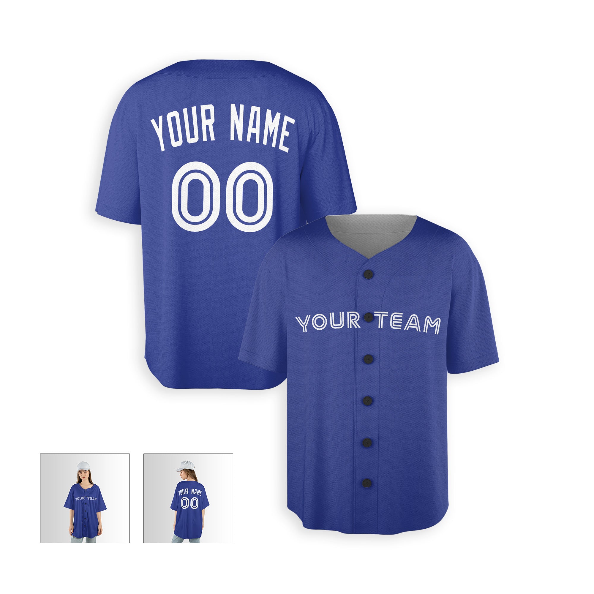 Personalized Toronto Fan Royal Baseball Jersey – Alternate Style Custom Name & Number