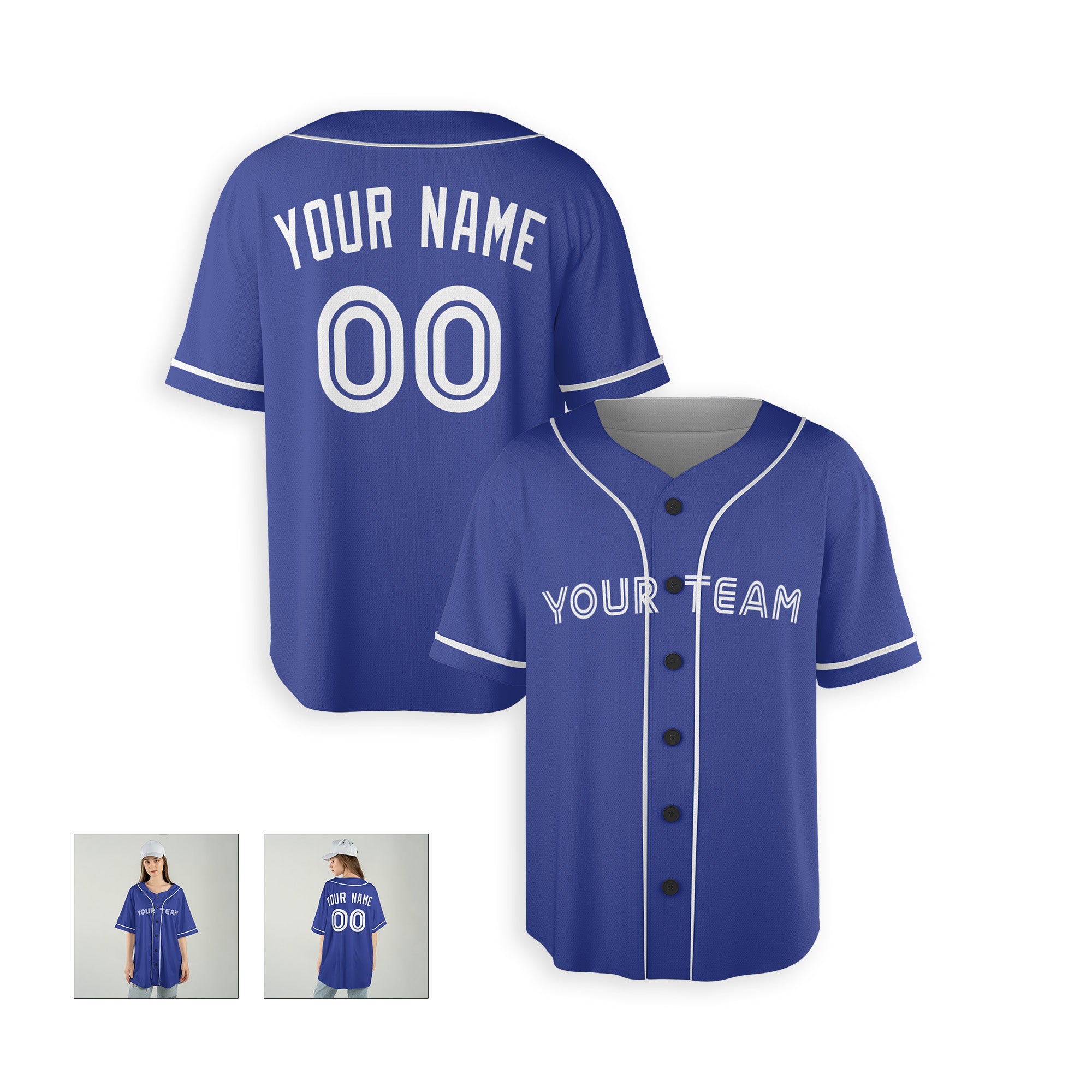Personalized Toronto Fan Royal Baseball Jersey – Alternate Style Custom Name & Number