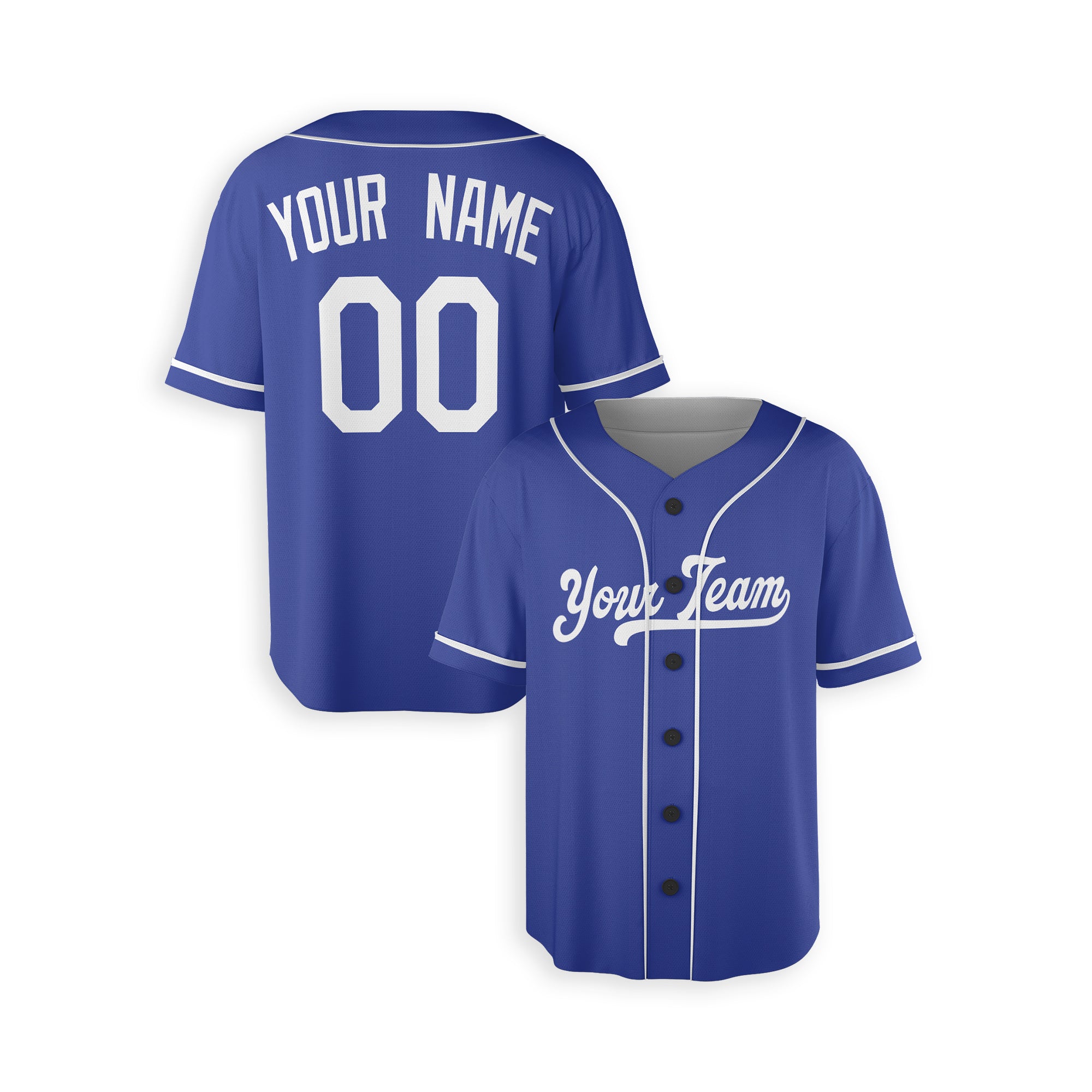 Personalized Los Angeles Fan Royal Blue Baseball Jersey – Alternate Style Custom Name & Number
