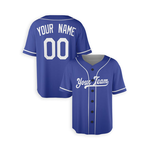 Personalized Los Angeles Fan Royal Blue Baseball Jersey – Alternate Style Custom Name & Number