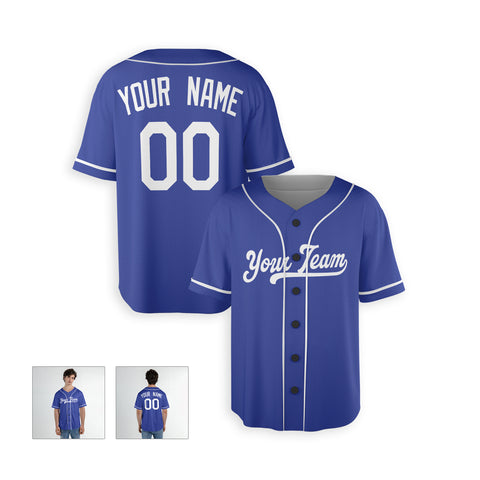 Personalized Los Angeles Fan Royal Blue Baseball Jersey – Alternate Style Custom Name & Number