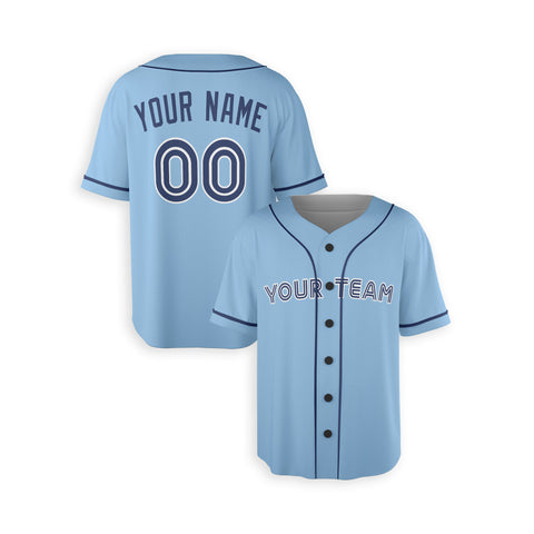 Personalized Toronto Fan Sky Blue Baseball Jersey – Alternate Style Custom Name & Number
