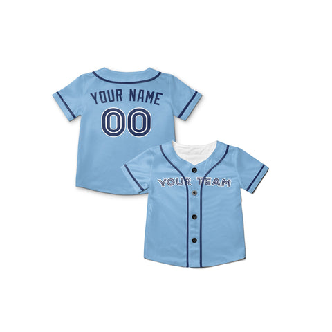 Personalized Toronto Fan Sky Blue Baseball Jersey – Alternate Style Custom Name & Number