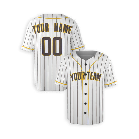 Personalized San Diego Fan White Baseball Jersey – Alternate Style Custom Name & Number