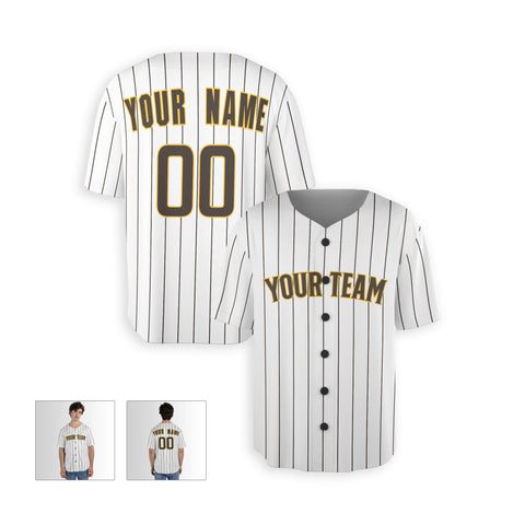 Personalized San Diego Fan White Baseball Jersey – Alternate Style Custom Name & Number
