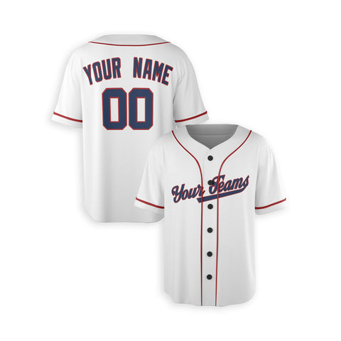 Personalized Washington DC Fan White Baseball Jersey – Alternate Style Custom Name & Number