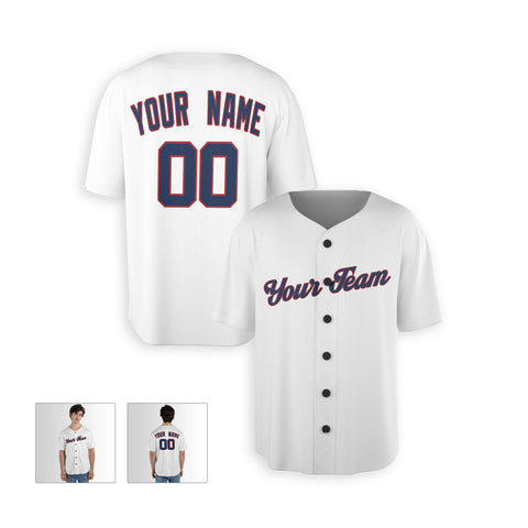 Personalized Washington DC Fan White Baseball Jersey – Alternate Style Custom Name & Number