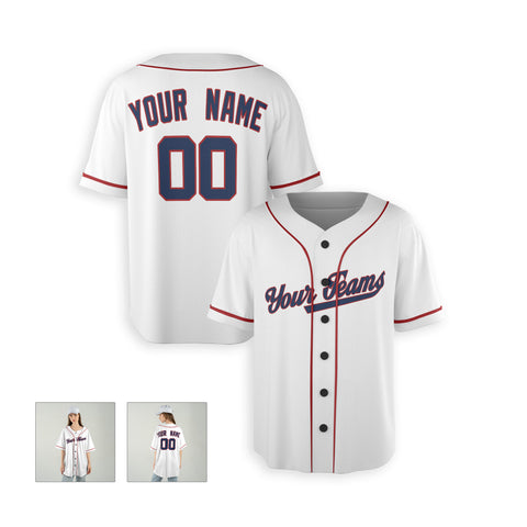 Personalized Washington DC Fan White Baseball Jersey – Alternate Style Custom Name & Number