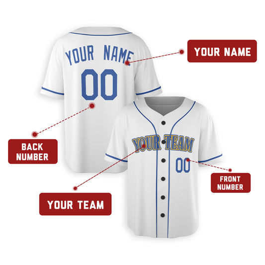 Personalized Seattle Fan White Baseball Jersey – Heritage Style Custom Name & Number