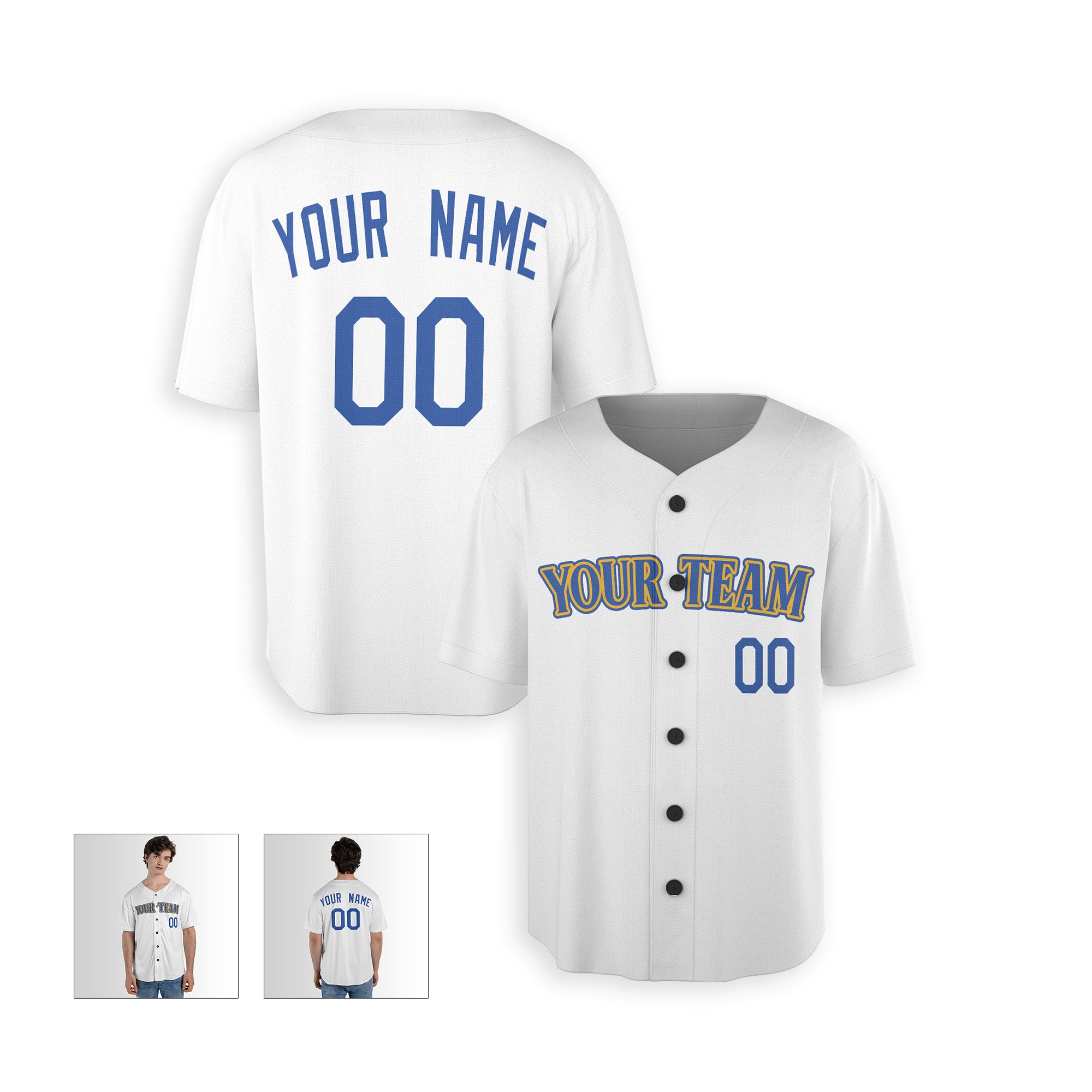 Personalized Seattle Fan White Baseball Jersey – Heritage Style Custom Name & Number