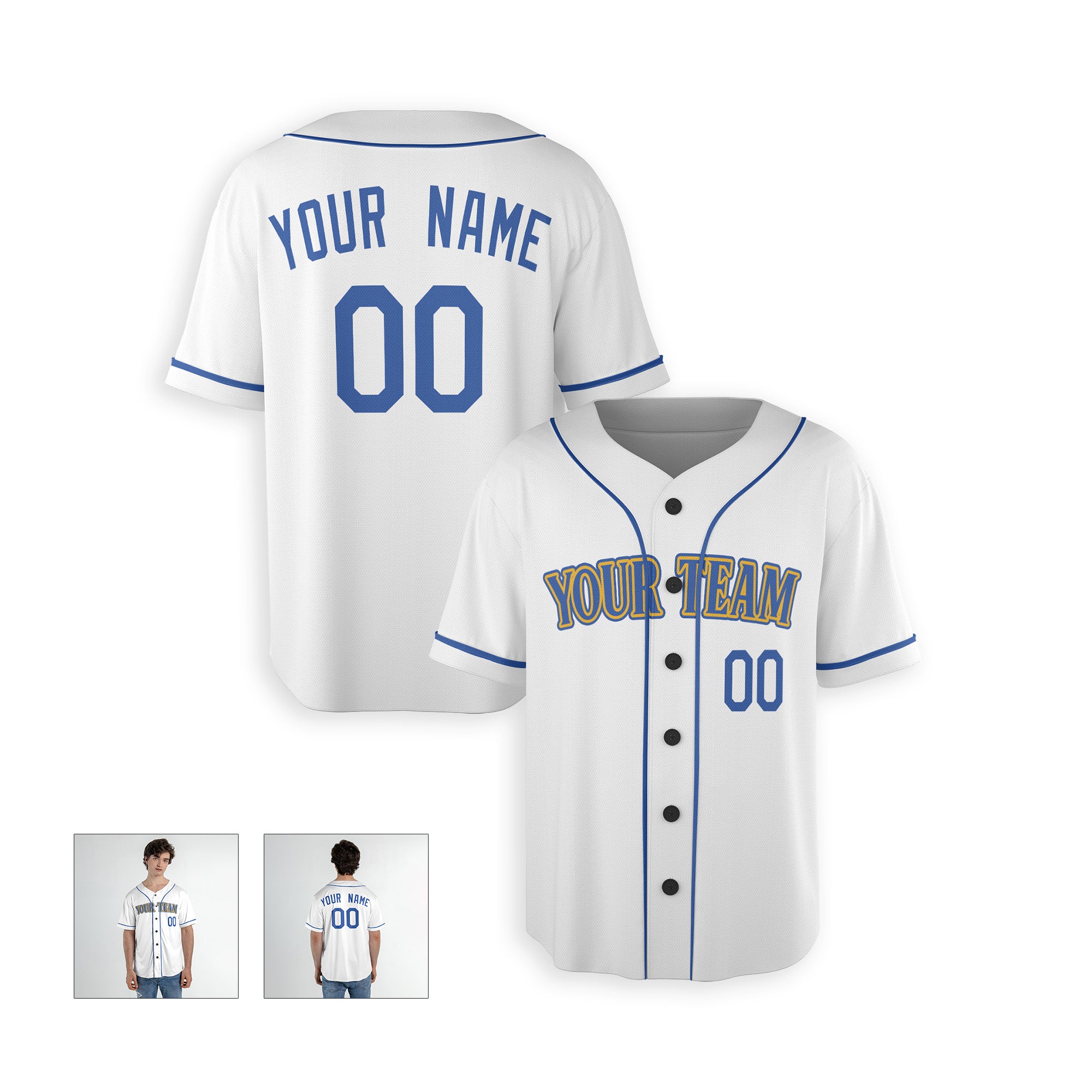Personalized Seattle Fan White Baseball Jersey – Heritage Style Custom Name & Number