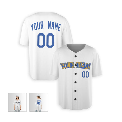 Personalized Seattle Fan White Baseball Jersey – Heritage Style Custom Name & Number
