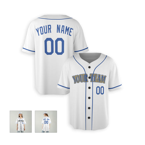 Personalized Seattle Fan White Baseball Jersey – Heritage Style Custom Name & Number