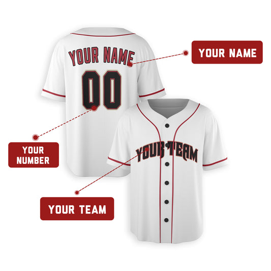 Personalized Phoenix Fan White Baseball Jersey – Home Style Custom Name & Number