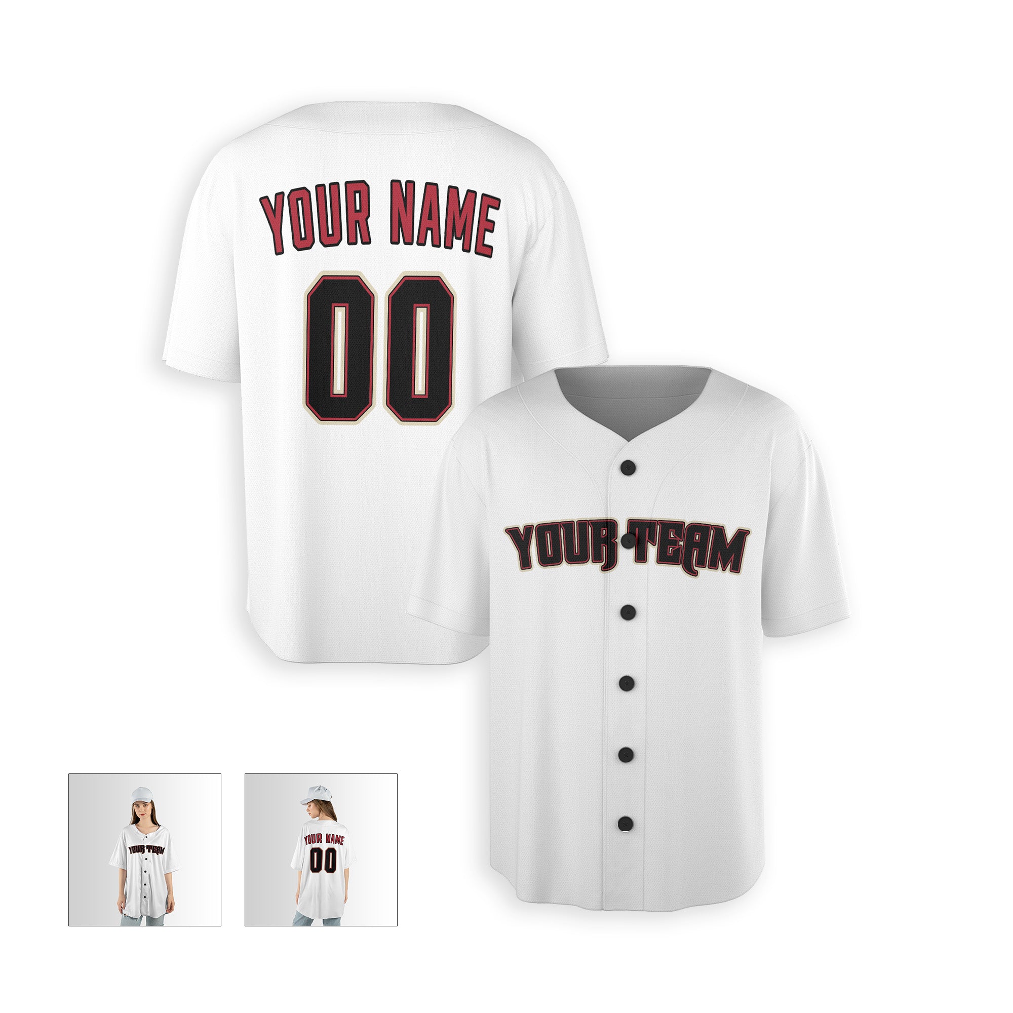 Personalized Phoenix Fan White Baseball Jersey – Home Style Custom Name & Number