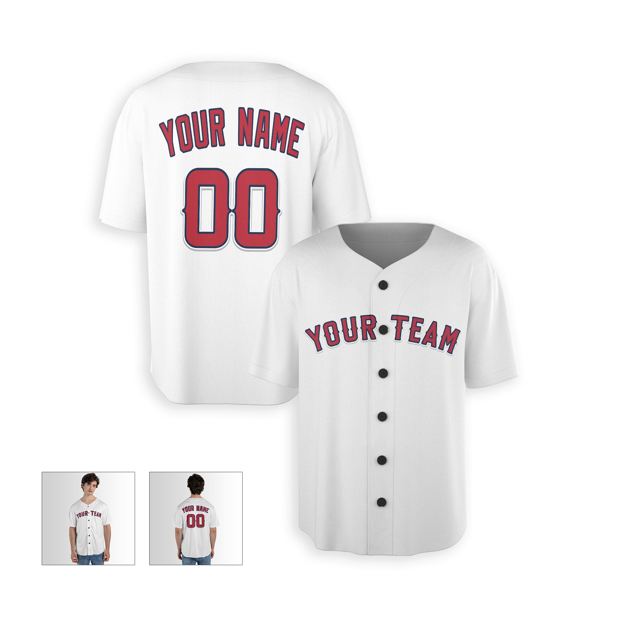 Personalized Los Angeles Fan White Baseball Jersey – Home Style Custom Name & Number