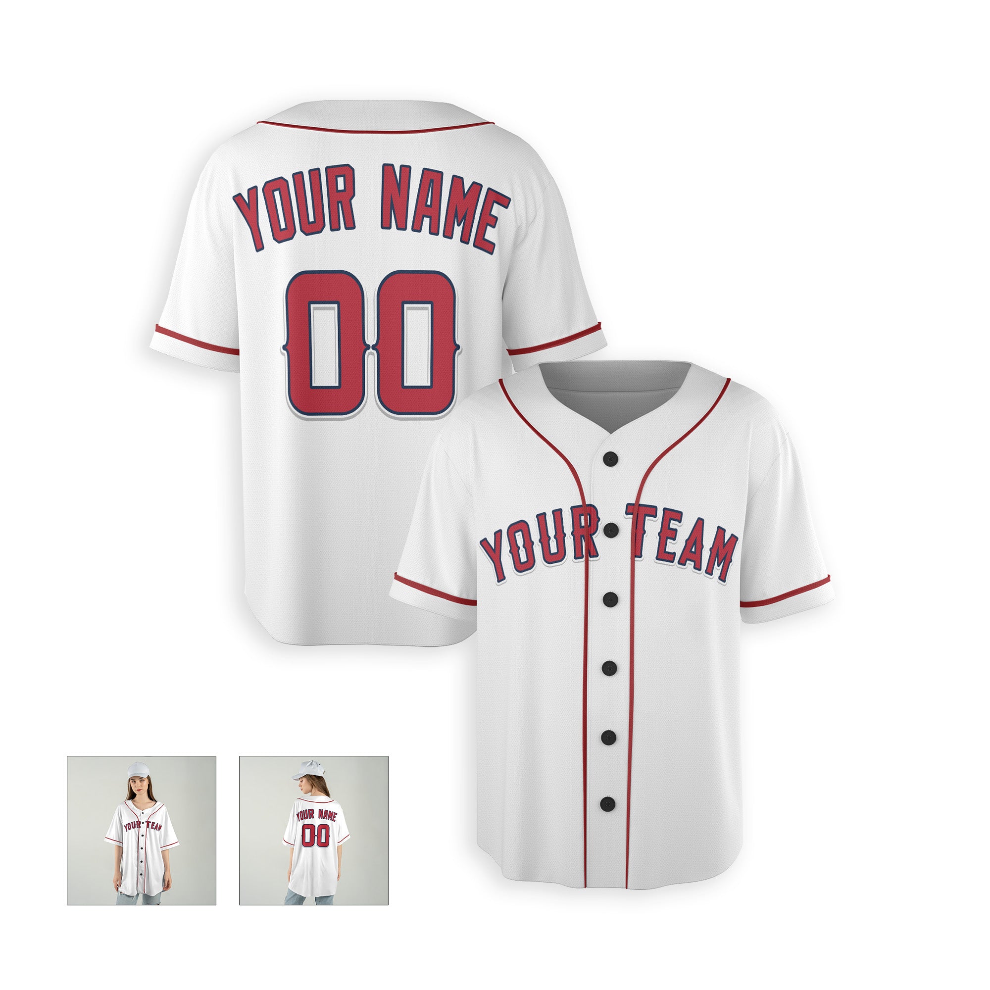 Personalized Los Angeles Fan White Baseball Jersey – Home Style Custom Name & Number