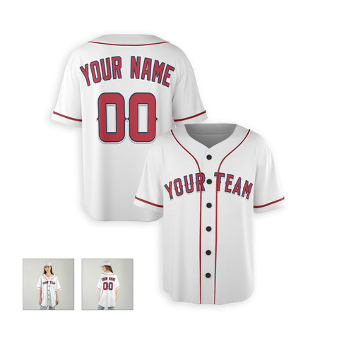 Personalized Los Angeles Fan White Baseball Jersey – Home Style Custom Name & Number