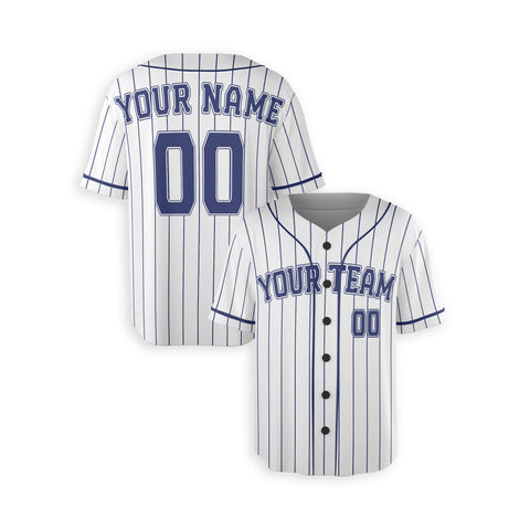 Personalized Milwaukee Fan White Baseball Jersey – Pinstripe Custom Name & Number
