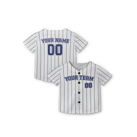 Personalized Milwaukee Fan White Baseball Jersey – Pinstripe Custom Name & Number