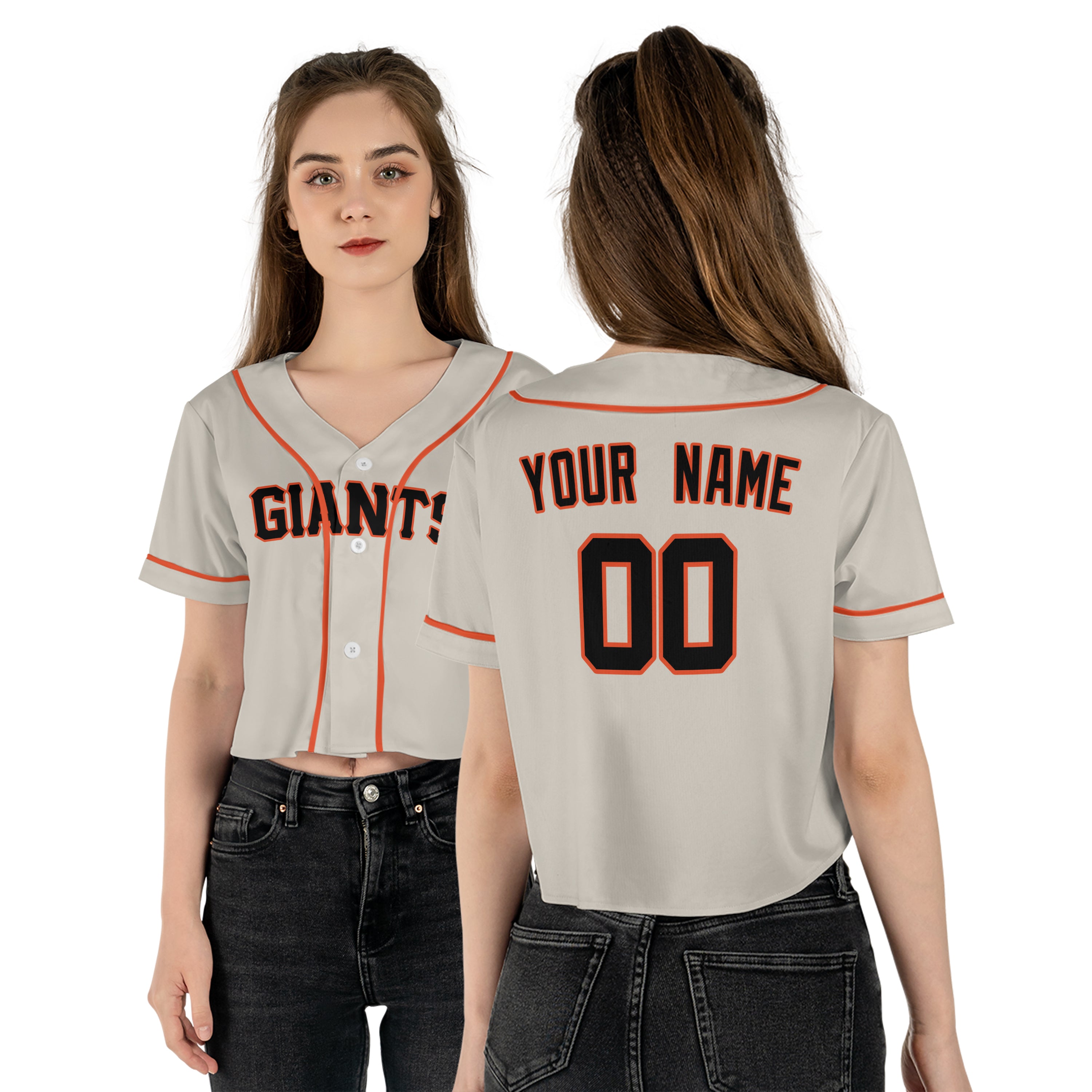 Personalized San Francisco Fan Cream Crop Top Baseball Jersey – Home Style Custom Name & Number