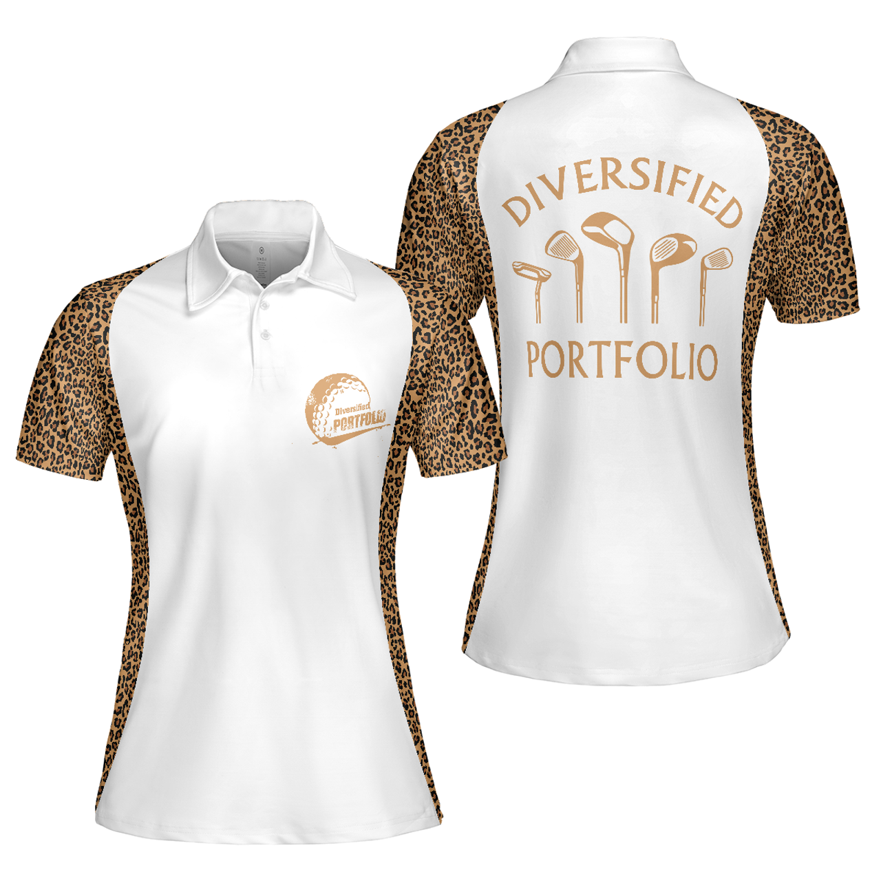 Personalized Women's Golf Shirt Polo - Diversified Portfolio Golf Short Sleeve