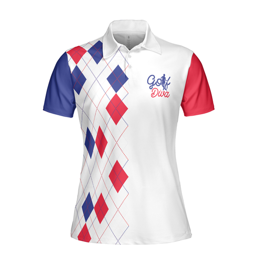Personalized Women's Golf Shirt Polo - Golf Diva Short Sleeve