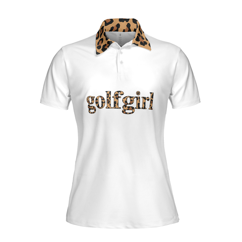 Personalized Women's Golf Shirt Polo - Golf Girl Eat Sleep Play Golf Short Sleeve