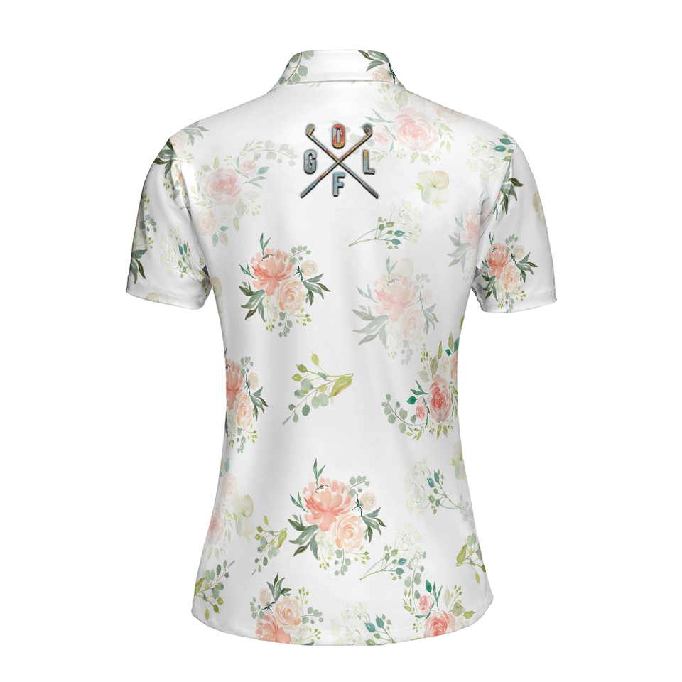 Personalized Women's Golf Shirt Polo - Golf Girl God Says You Are Floral Best Gift For Ladies