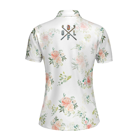 Personalized Women's Golf Shirt Polo - Golf Girl God Says You Are Floral Best Gift For Ladies