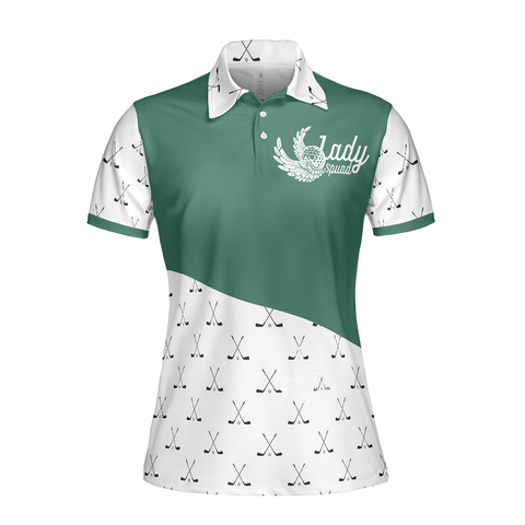 Personalized Women's Golf Shirt Polo - Golf Is My Therapy Golf Short Sleeve