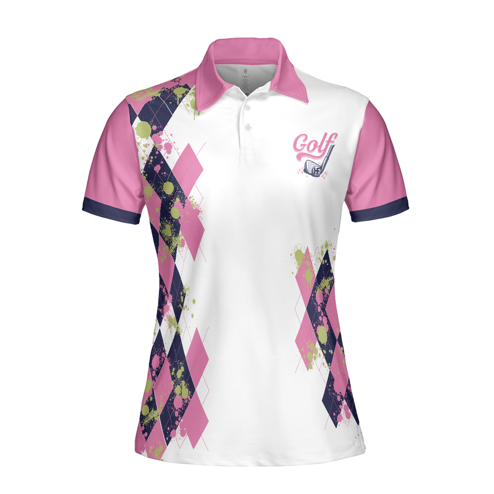 Personalized Women's Golf Shirt Polo - Golfing Weekend Forecast Golf Short Sleeve